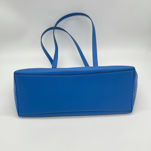Coach Xgrain Leather Gallery Tote Bag Vivid Blue - Picture 12 of 14